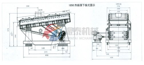 热矿筛外形简图